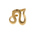 Ατσάλινο ρυθμιζόμενο δαχτυλίδι με αφηρημένο σχέδιο - Image 2