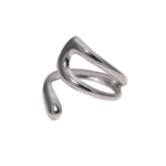 Minimal δαχτυλίδι με οργανική γραμμή - Image 2