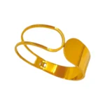 Ατσάλινο Βραχιόλι Cuff με Αφηρημένο Σχέδιο